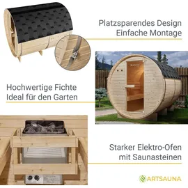 Artsauna Spitzbergen 220 inkl. 8 kW Ofen