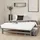 Homestyle4u Holzbett 140 x 200 cm Grau