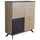 P & B Highboard, Braun, Holzwerkstoff, 4 Fächer, 110x125x40 cm, stehend, Wohnzimmer, Kommoden & Sideboards, Highboards