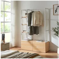 [en.casa] Garderobenständer Egmating 180 x 120 x 40 cm