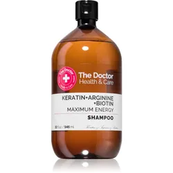 The Doctor Keratin + Arginine + Biotin Maximum Energy Shampoo mit Keratin für mehr Glanz und Festigkeit der Haare 946 ml