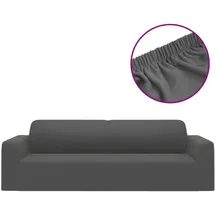 vidaXL Stretch Sofahusse 3-Sitzer Anthrazit Polyester-Jersey
