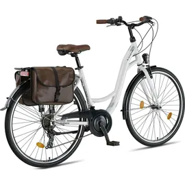 licorne bike gmbh Stella Plus 28 Zoll RH 48 cm Unisex Weiß