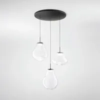 Fabas Luce Deva 3-flg. 42W rund transparent
