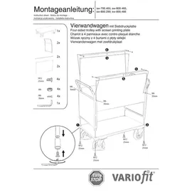 VARIOfit Vierwandwagen 1000 kg