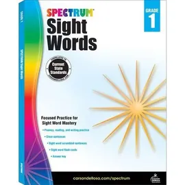 Carson Dellosa Education Spectrum Sight Words, Grade K