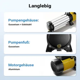 Wiltec Kreiselpumpe 9000L/H 2200W