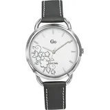 Go Girl only Girl Only Quarz Armbanduhr Grau Weiß Lederarmband D2UGO699107