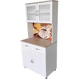 Hti-Living Küchenbuffet 1 Schublade Blanca Bistro Weiß