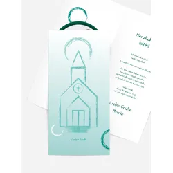 Dankeskarten Kommunion selbst gestalten mit Spruch und Fotos im Onlinedesigner bei Meine-Kartenmanufaktur.de