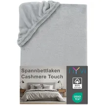 nyvi Spannbettlaken Mikrofaser 90 x 200 - 100 x 200 cm silber