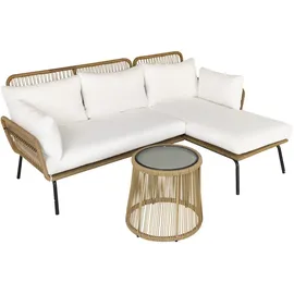 Outsunny Rattan Set 3-tlg. Kaffee