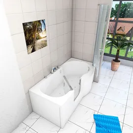 AcquaVapore Seniorendusche und Wanne mit Whirlpool S12D-TH-AIR-L-EC Dusche 170x8
