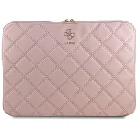 GUESS GUCS16ZPSQSSGP 16" różowy/pink Quilted 4G (16"), Notebooktasche, Rosa