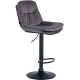 CLP Barhocker Laurel Samt grau
