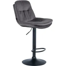CLP Barhocker Laurel Samt grau