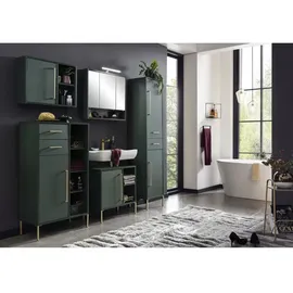 Schildmeyer Kent Highboard 67,1 x 117,4 x 33,1 cm Waldgrün/Gold
