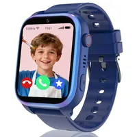 Tzzulsx 4G Smartwatch Kinder, IP68 Wasserdicht Kinder Smartwatch mit GPS und Telefon, SOS, Anruf, HD Videoanruf, Voice Chat, Schulmodus, Taschenlampe, Wecker, Smart Watch Kinderuhr für Mädchen Jungen