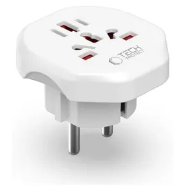 TECH-PROTECT Universal-reiseadapter von EU Weiß