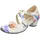 THINK! Leder-Pumps in Weiß/ bunt, Größe 38 EU