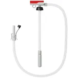 COSTWAY Ölabsaugpumpe, Kraftstoff Umfüllpumpe 3,8 GPM, 3 Größen-Adapter rot|weiß