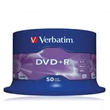 Verbatim DVD+R 4.7GB 16x 50er Spindel (43550)
