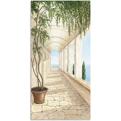 Wandbild ARTLAND "Capri", beige (farbe bild(er): naturfarben), B:75cm H:150cm, Bilder, als Alubild, Outdoorbild, Leinwandbild, Poster, Wandaufkleber