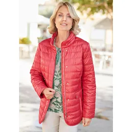 GOLDNER Leichte Steppjacke mit Kapuze, 71cm in koralle | Gr.: 44,