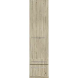 Priess Wäscheschrank Barcelona 48 x 193 x 54 cm Braun/Beige