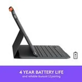 Logitech Slim Folio für iPad 7-9 Gen grafit UK English QWERTY
