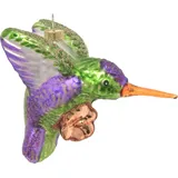 Krebs Glas Lauscha Weihnachtsornament Kolibri 1-tlg. 5cm