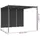 vidaXL Gartenpavillon mit Seitenvorhang 3 x 3 m anthrazit