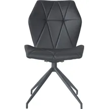 byLIVING Esszimmerstuhl IMKE, 2-er Set, Kunstleder schwarz, Gestell schwarz
