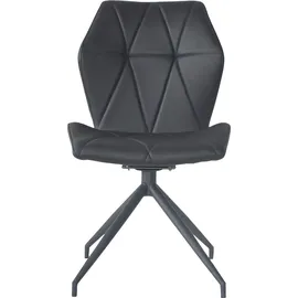 byLIVING Esszimmerstuhl IMKE, 2-er Set, Kunstleder schwarz, Gestell schwarz