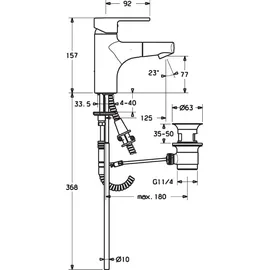 Hansa HansaRonda Einhandmischer chrom 03012173