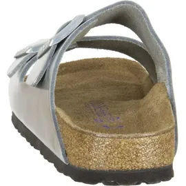 Birkenstock Arizona Weichbettung Naturleder schmal metallic silver 41