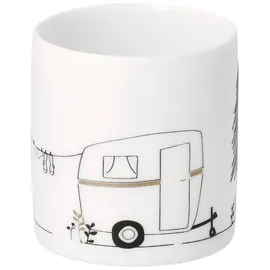räder Teelichthalter Camping Porzellan Weiß