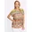 Druckbluse braun/gelb 34