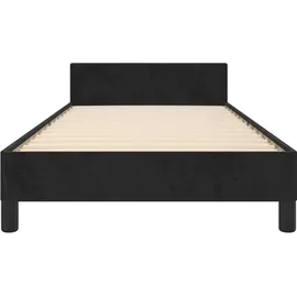 vidaXL Bettgestell 100 x 200 cm Schwarz