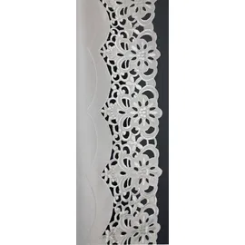 HOSSNER - ART OF HOME DECO Gardine "Rießersee" Gr. 2, beige (creme), B:90cm H:180cm, Polyester, HOSSNER - ART OF HOME DECO, Gardinen, Gardine, mit Ausbrenner-Stickerei