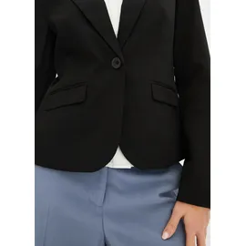 bonprix Kurzblazer BONPRIX "Kurzblazer", Damen, Gr. 40, schwarz, Obermaterial: 95% Polyester, 5% Elasthan. Futter: 100% Polyester, festlich, slim fit, Blazer Kurzblazer, eleganter Stil, Slim Fit, aus Polyester und Elasthan