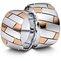 Trauringe Cuxhaven 585er Weifl-/Rotgold - 4556