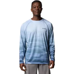 Columbia Super Terminal Tackle PFG Fade Long Sleeve collegiate navy, obsidian fotw permit (464) L