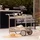 Brafab Garten-Servierwagen Trolly, Khaki - aus Aluminium, mit Rollen