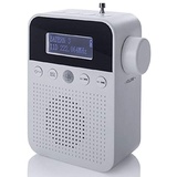 NEWTRO DAB STECKDOSENRADIO MIT BEWEGUNGSMELDER INKL. AKKU, portabler Radio, ideales Badradio mit automatischer EIN- und Abschaltung, Weckfunktion, USB-Ladebuchse, DAB+ Digitalradio