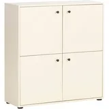 WELLTIME Hochkommode 98,1 x 101,9 x 33 cm Beige