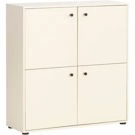 WELLTIME Hochkommode 98,1 x 101,9 x 33 cm Beige