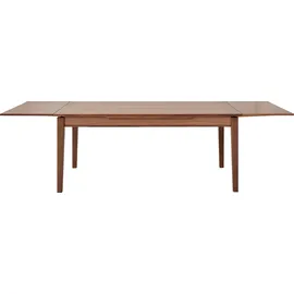 Hammel Furniture Esstisch HAMMEL FURNITURE "Basic Sami, schnell innenliegende Einlegeplatten ausziehbar", braun (walnuss), B:180cm H:76cm T:100cm, Tischplatte: Furnier gebeizt und lackiert, Gestell: Massivholz, Tische, 180(280)x100 cm, Furnier / Massivholz, stabiler