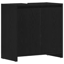vidaXL Badschrank 60 x 60 x 33 cm Schwarz