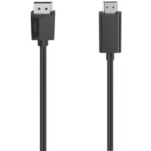 Hama DisplayPort zu HDMI Kabel 1,5 m Schwarz